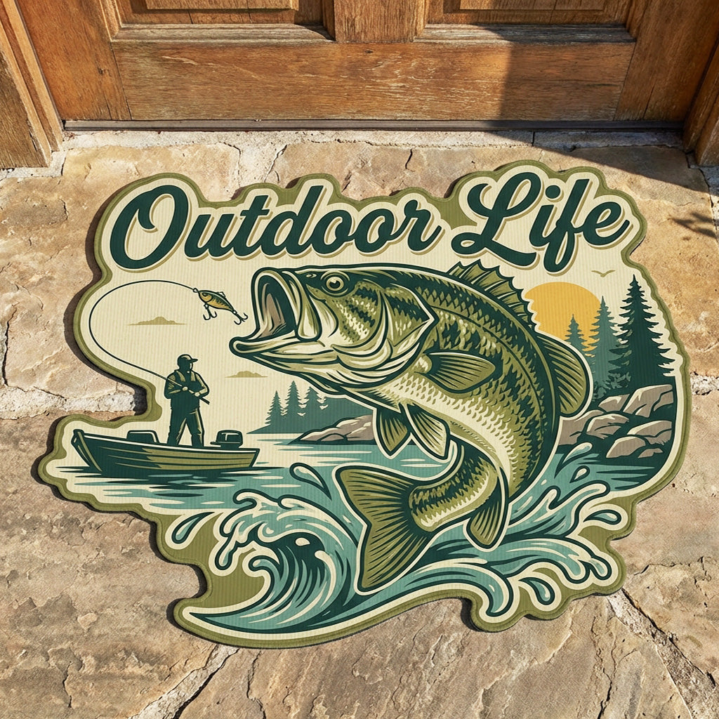 Outdoor Life Custom Shape Doormat  