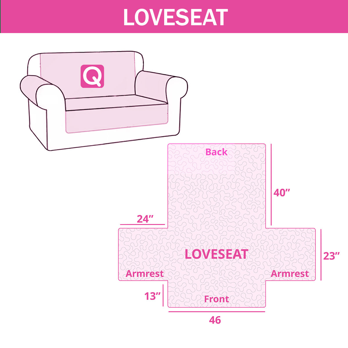 Longhorn Quilted Sofa Cover NCU0QN073