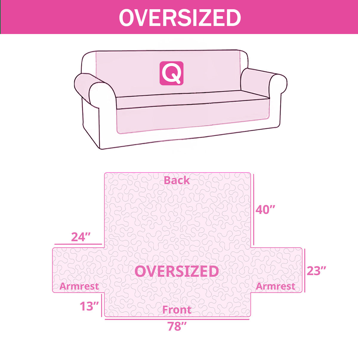 Longhorn Quilted Sofa Cover NCU0QN073