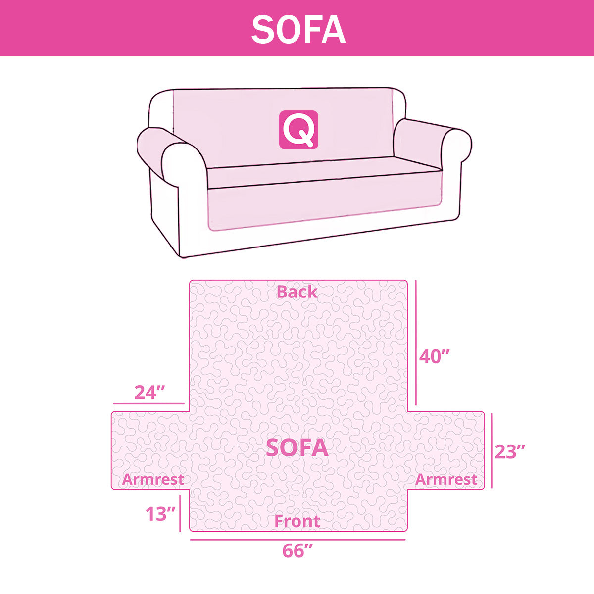 Longhorn Quilted Sofa Cover NCU0QN073