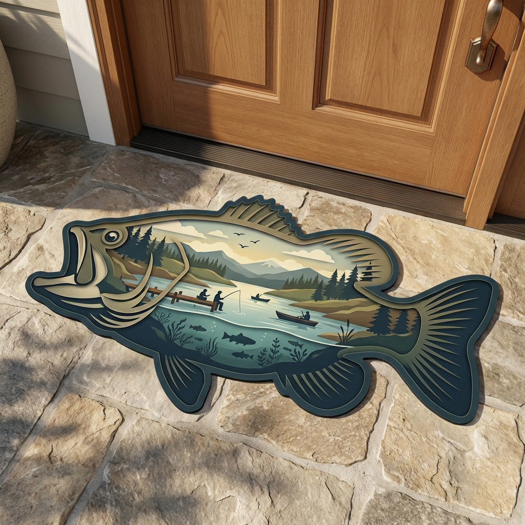 Silent Bass Custom Shape Doormat 