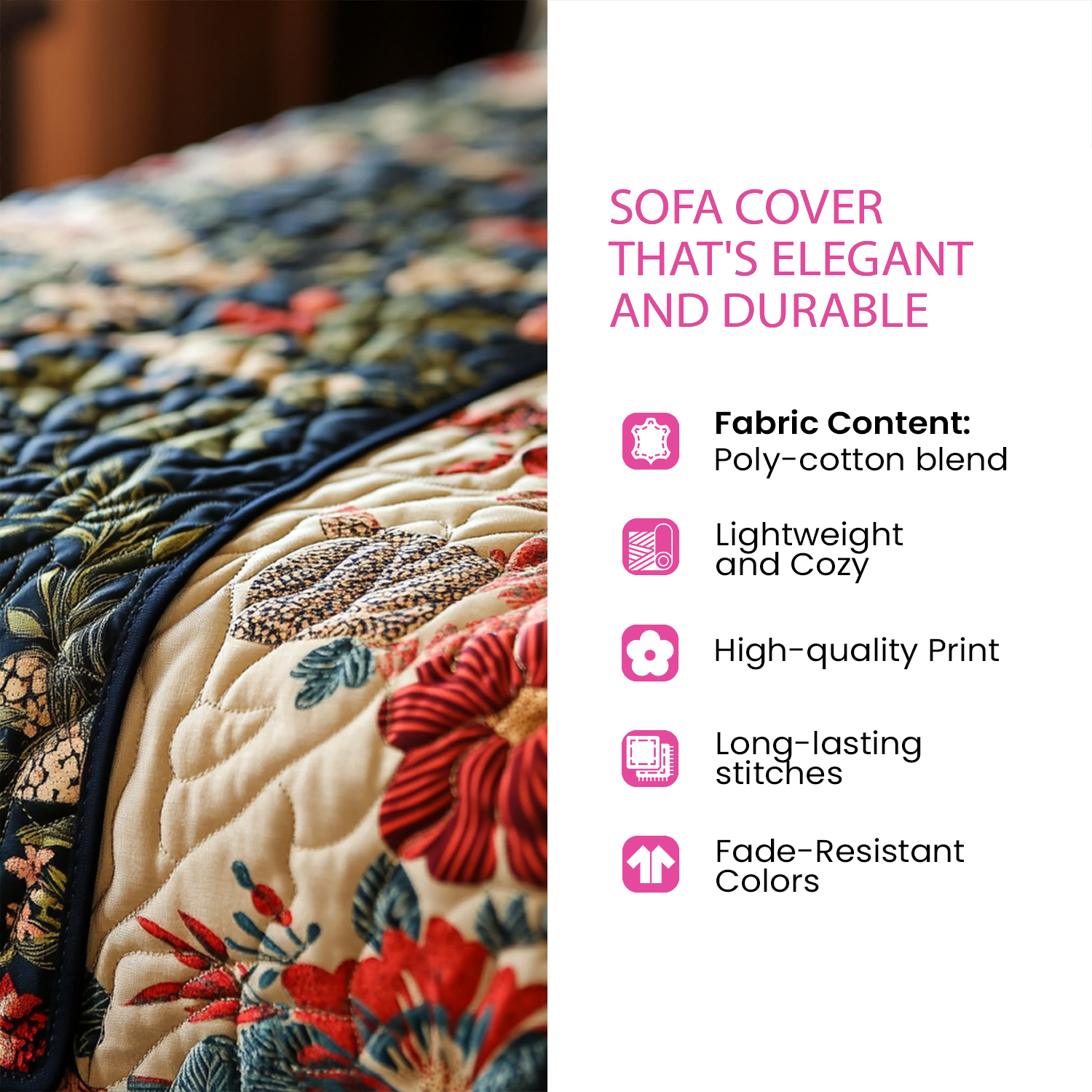 Tribal Horizon Quilted Sofa Cover