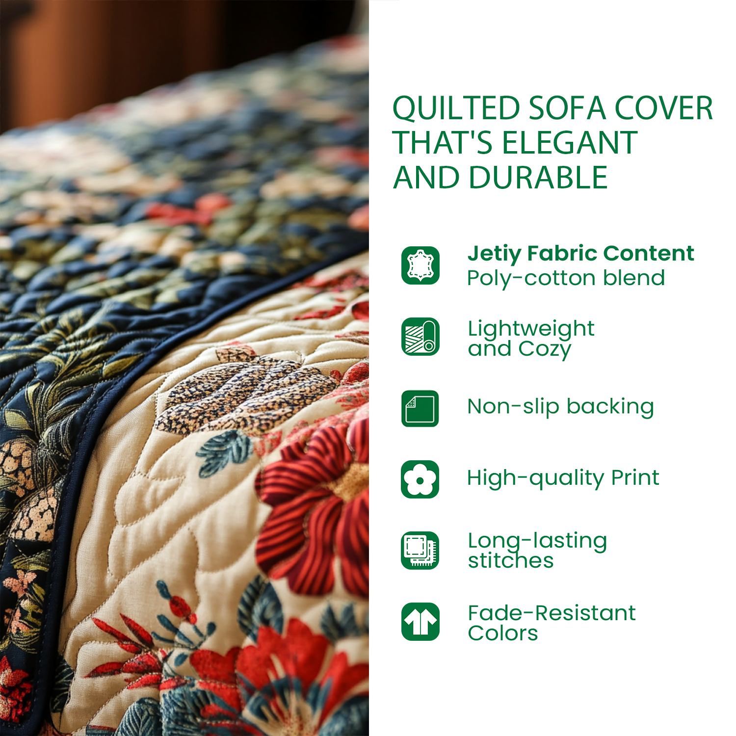 Jolly Paw Quilted Sofa Cover