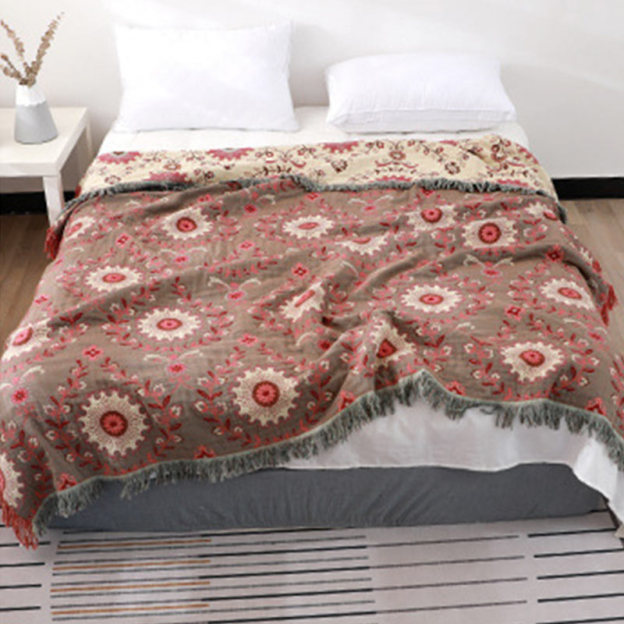 Ownkoti Retro Sofa Cover Cotton Reversible Blanket - image 13
