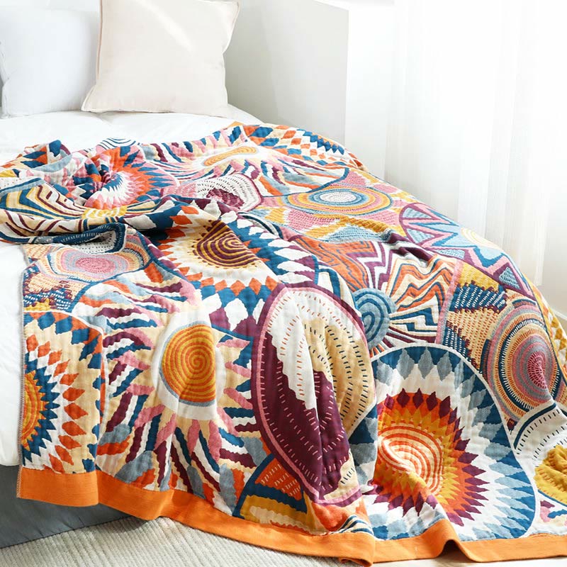 Nordic Throw Blanket Reversible Sofa Towel