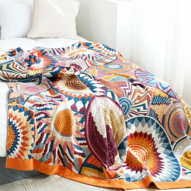 Nordic Throw Blanket Reversible Sofa Towel