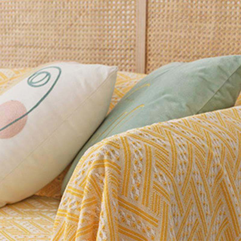 Soft Tassel Blanket Reversible Sofa Cover