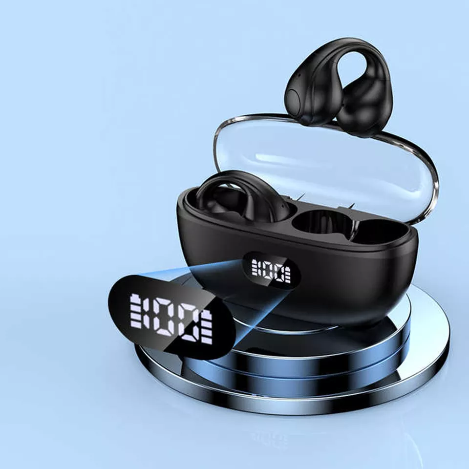 Clip-on bone conduction sports Bluetooth earphones