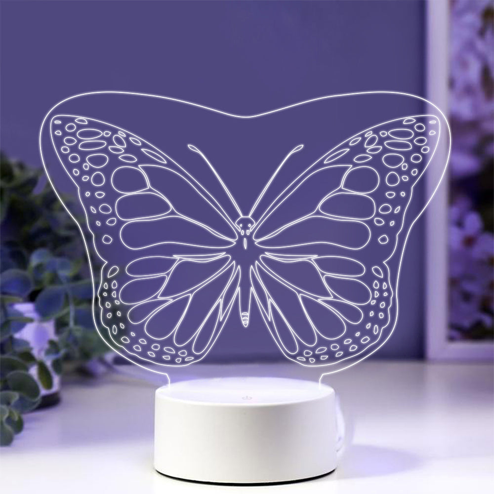 Butterfly - 3D Illusion Night Light - 7 Colors