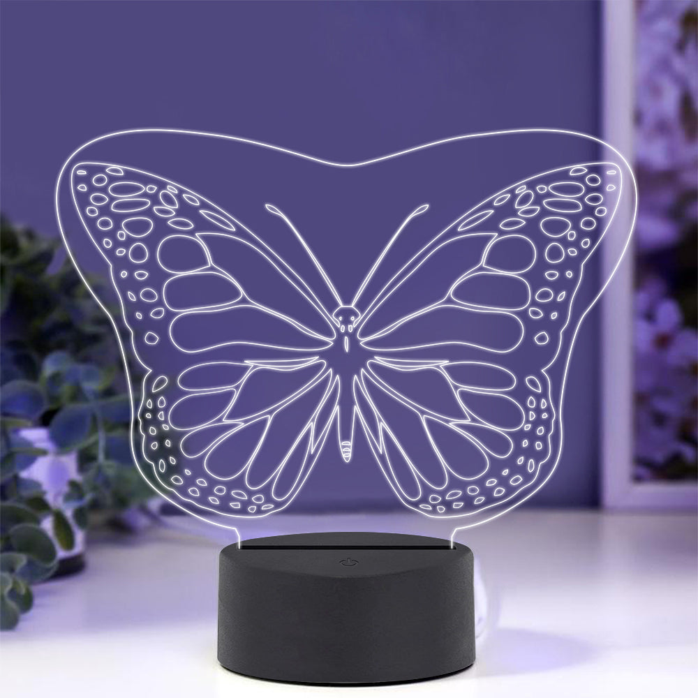 Butterfly - 3D Illusion Night Light - 7 Colors