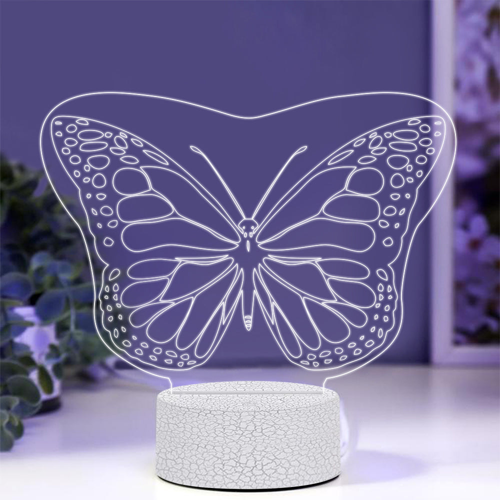 Butterfly - 3D Illusion Night Light - 7 Colors