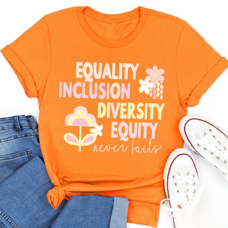 Equality Inclusion Diversity Equity Teacher T-Shirt
