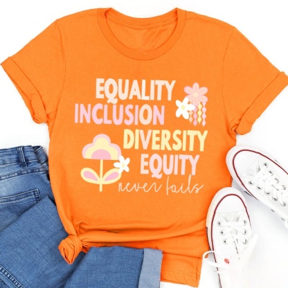 Equality Inclusion Diversity Equity Teacher T-Shirt
