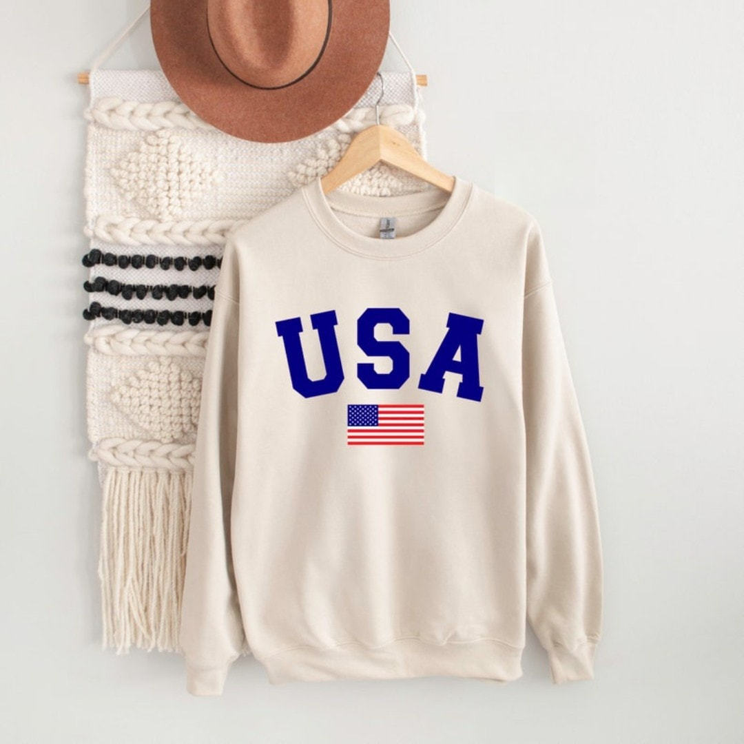 USA Flag Sweatshirt