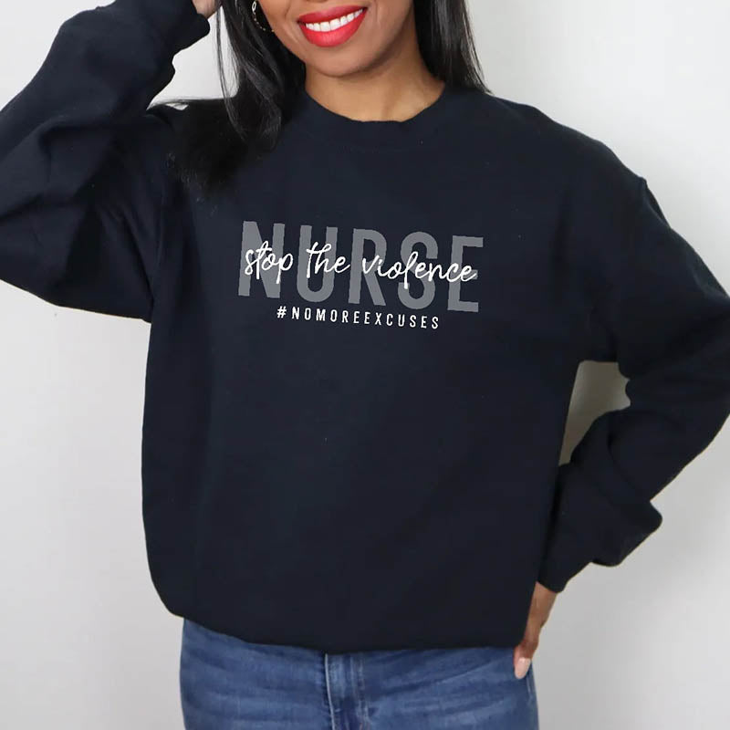 Nurse Stop The Violence Sweatshirt-lovefitte