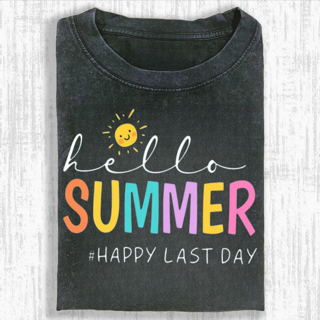 Hello Summer Happy Last Day Tshirt