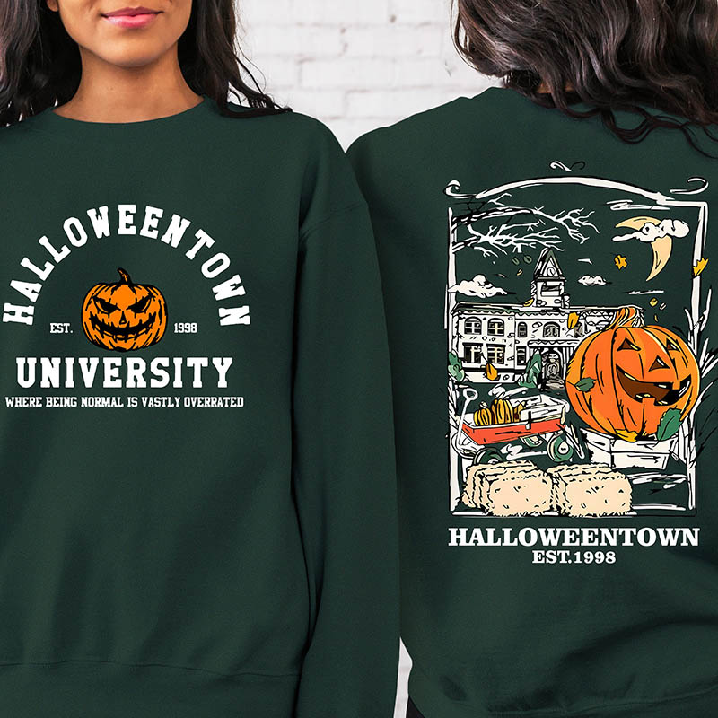 Halloweentown Est 1998 Back and Front Sweatshirt