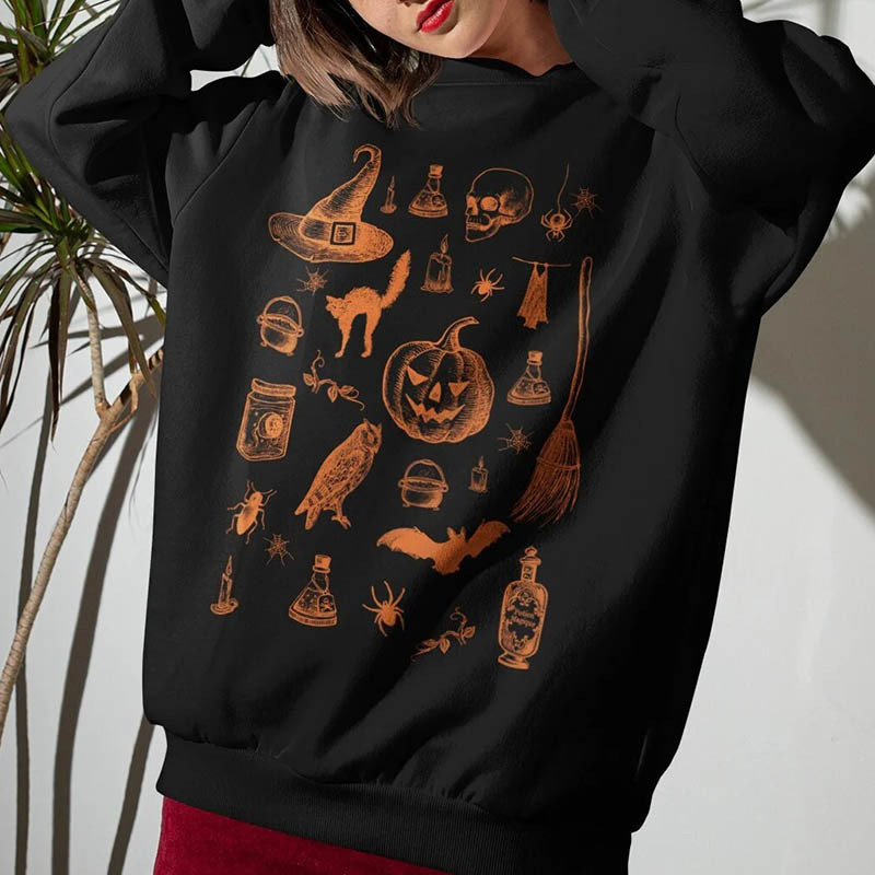 Halloween Pumpkin Spooky October Unisex Sweatshirt