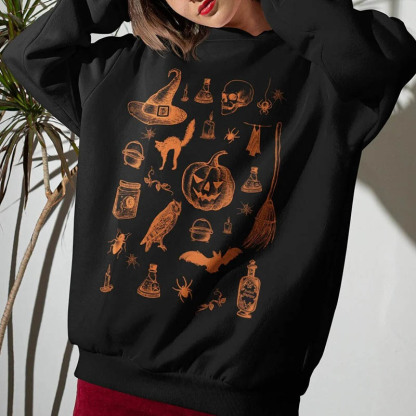 Halloween Pumpkin Spooky October Unisex Sweatshirt