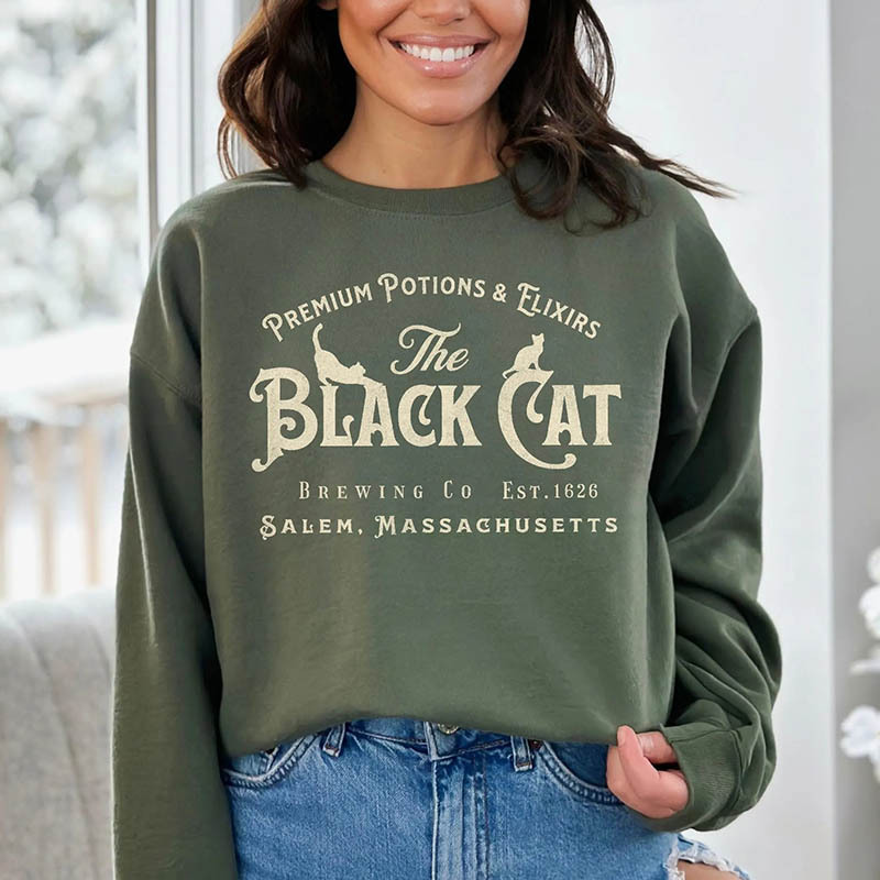 Salem Black Cat Vintage Sweatshirt