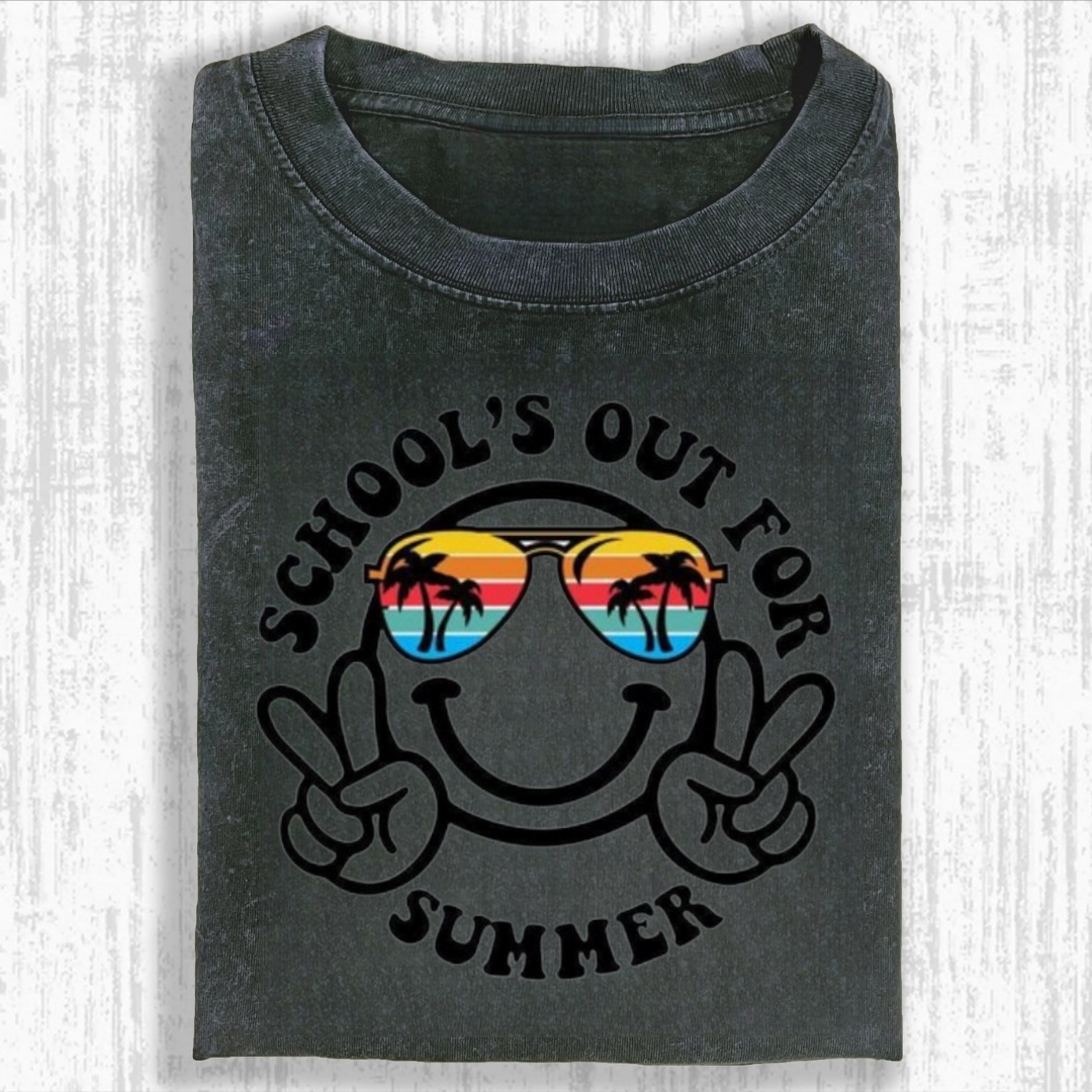 School's Out for Summer Smiley Face Tshirt