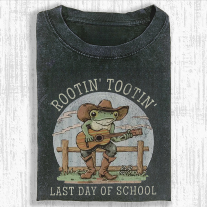 Cute Frog Happy Last Day of School Tshirt