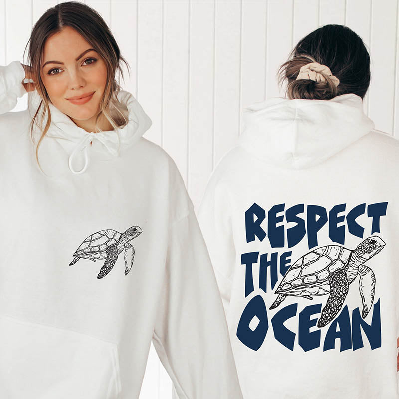 Respect The Ocean Turtles Sweatshirt-lovefitte