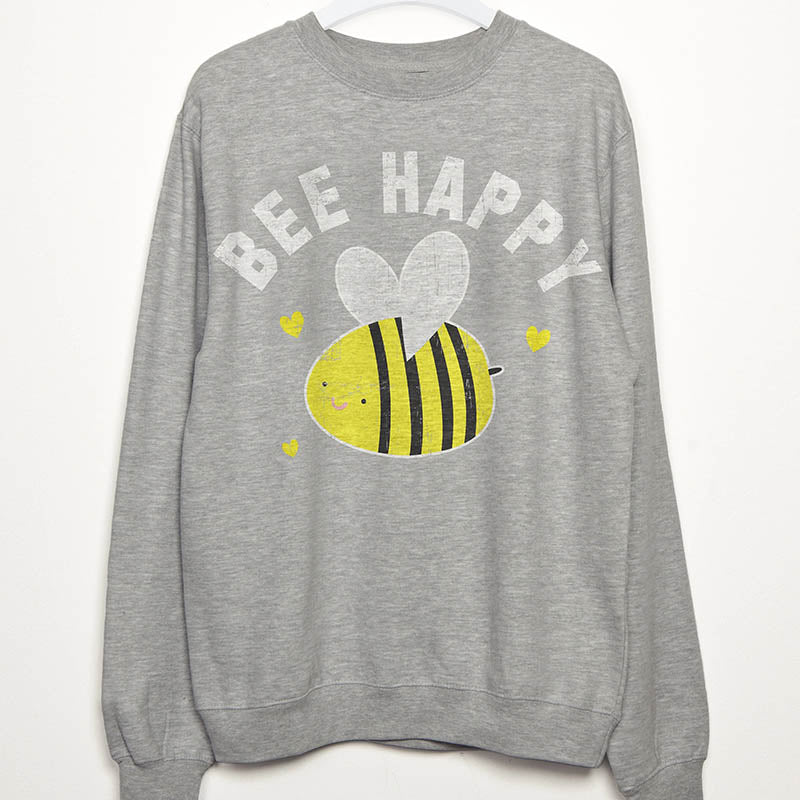 Bee Happy Sweatshirt-lovefitte