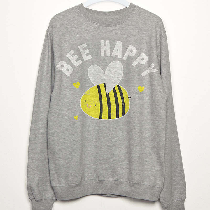 Bee Happy Sweatshirt-lovefitte