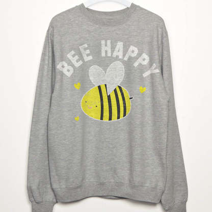 Bee Happy Sweatshirt-lovefitte