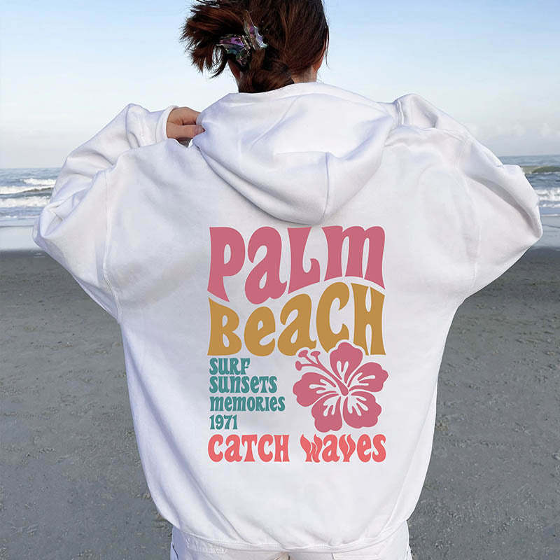Palm Beach Women's Aesthetic Hoodie-lovefitte