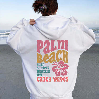 Palm Beach Women's Aesthetic Hoodie-lovefitte
