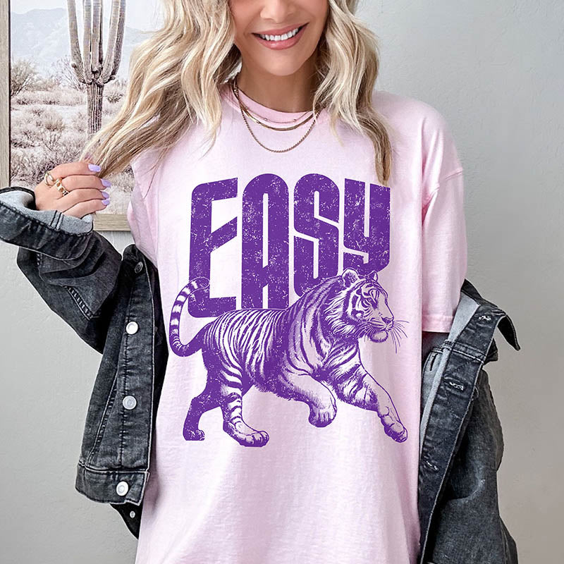 Funny Retro Tiger Summer T-Shirt-lovefitte