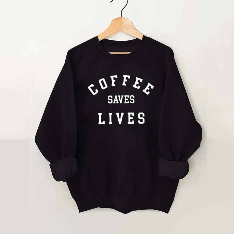 Coffee Saves Lives Vintage Gym Sweatshirt-lovefitte