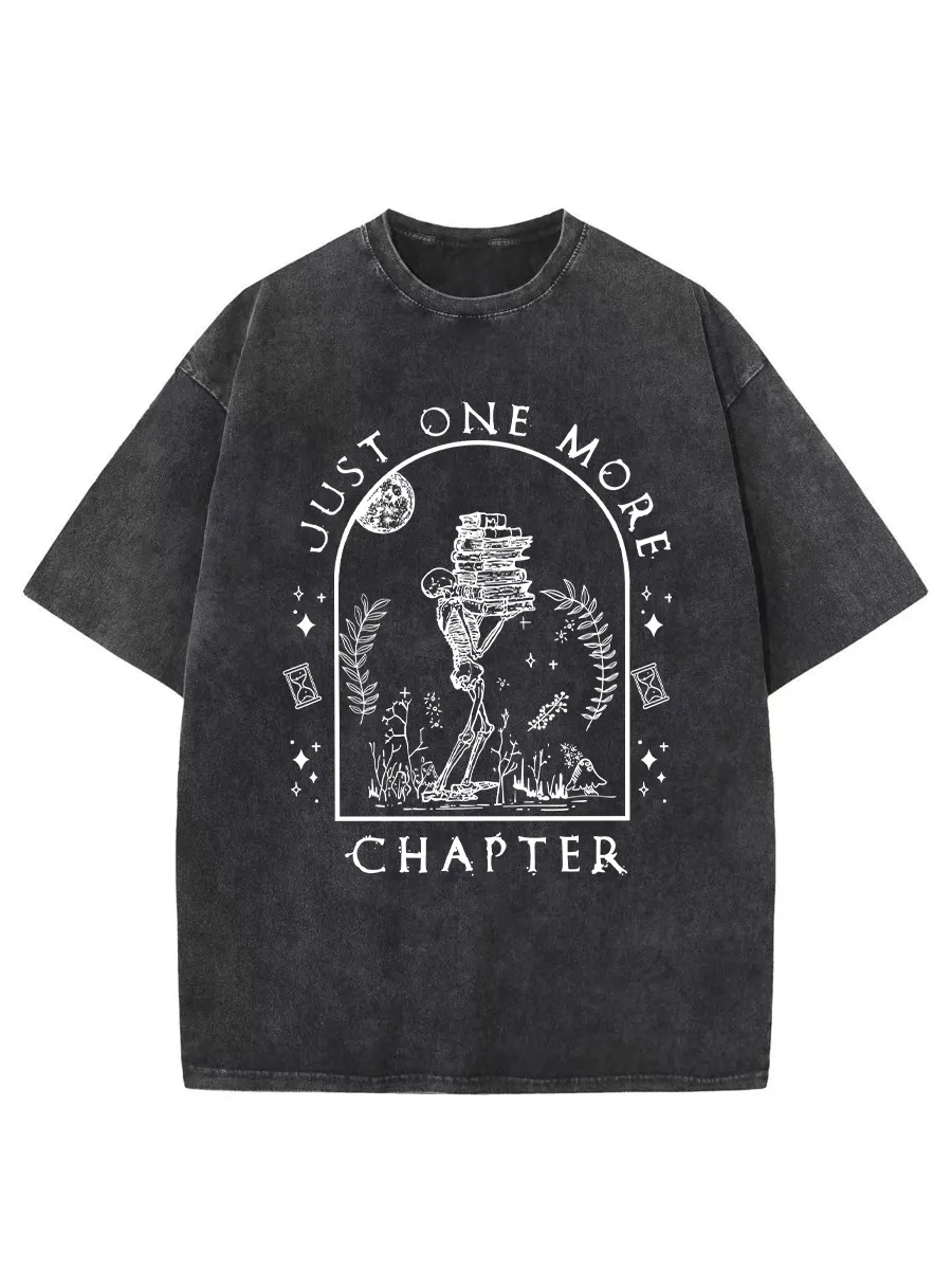 Vintage Just One More Chapter Novel Washed T-Shirt