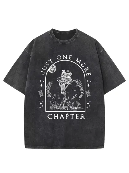 Vintage Just One More Chapter Novel Washed T-Shirt