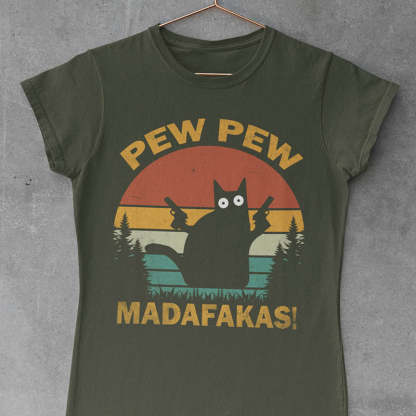 Funny Crazy Cat T-Shirt-lovefitte