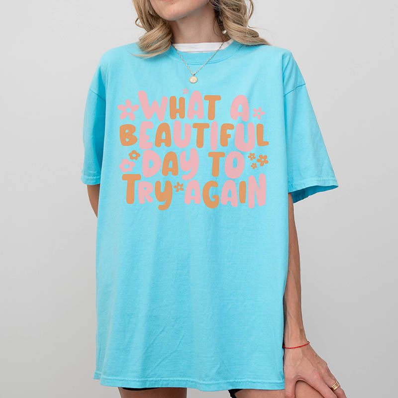 It's A Beautiful Day Oversized T-Shirt-lovefitte