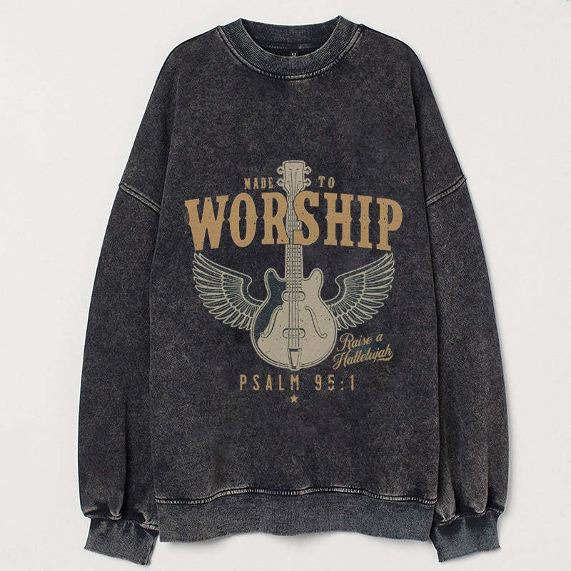 Psalm 95 Faith Vintage Sweatshirt-lovefitte