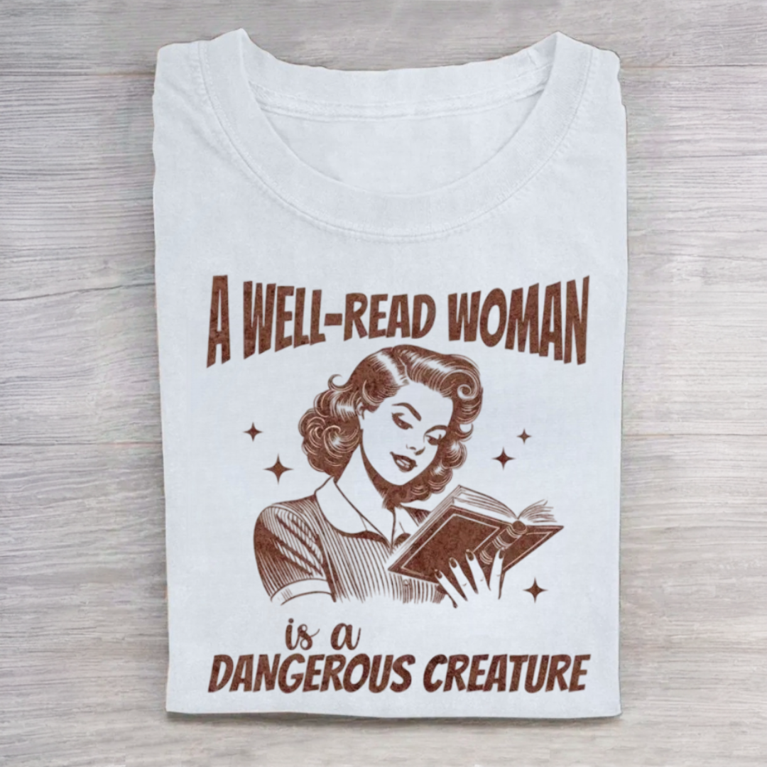 A Well-Read Woman Bookish Shirt
