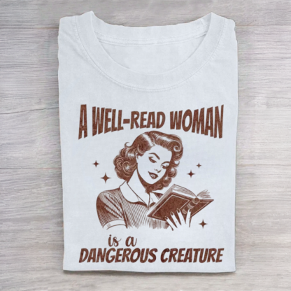A Well-Read Woman Bookish Shirt