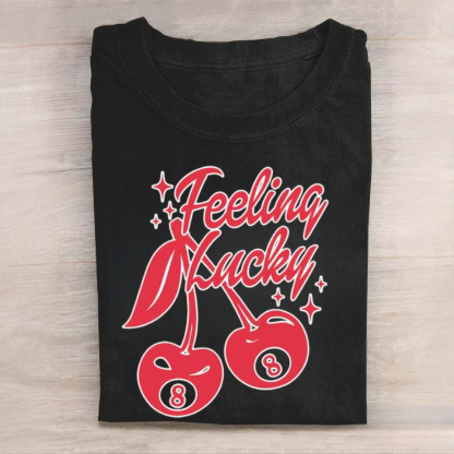 Lucky You Cherry 8 Ball Tshirt