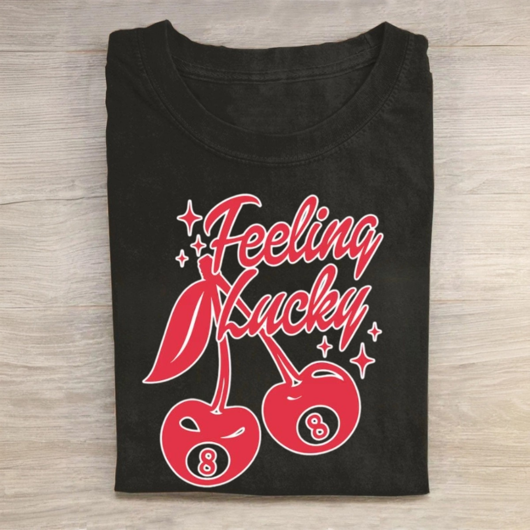 Lucky You Cherry 8 Ball Tshirt