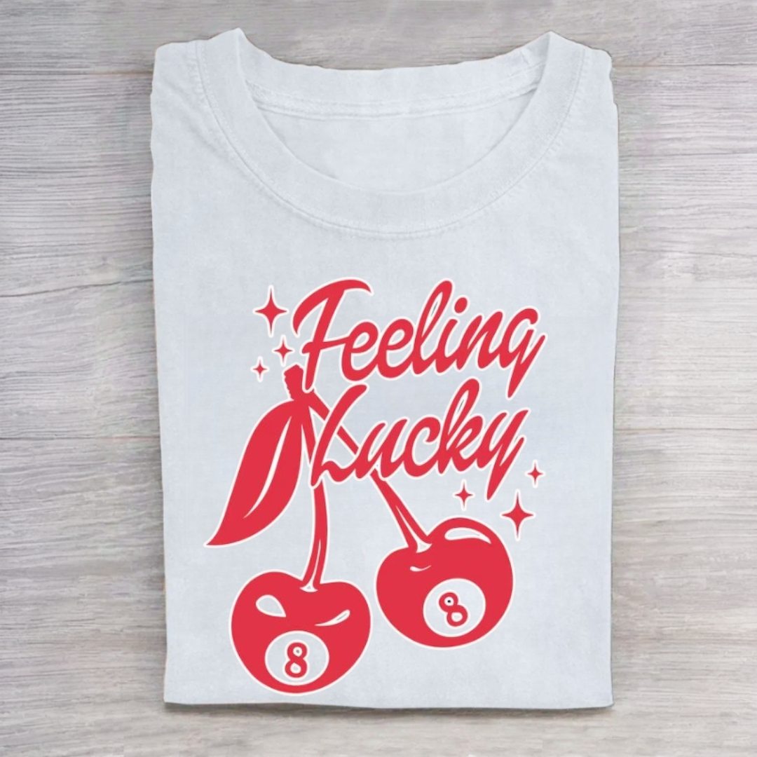 Lucky You Cherry 8 Ball Tshirt