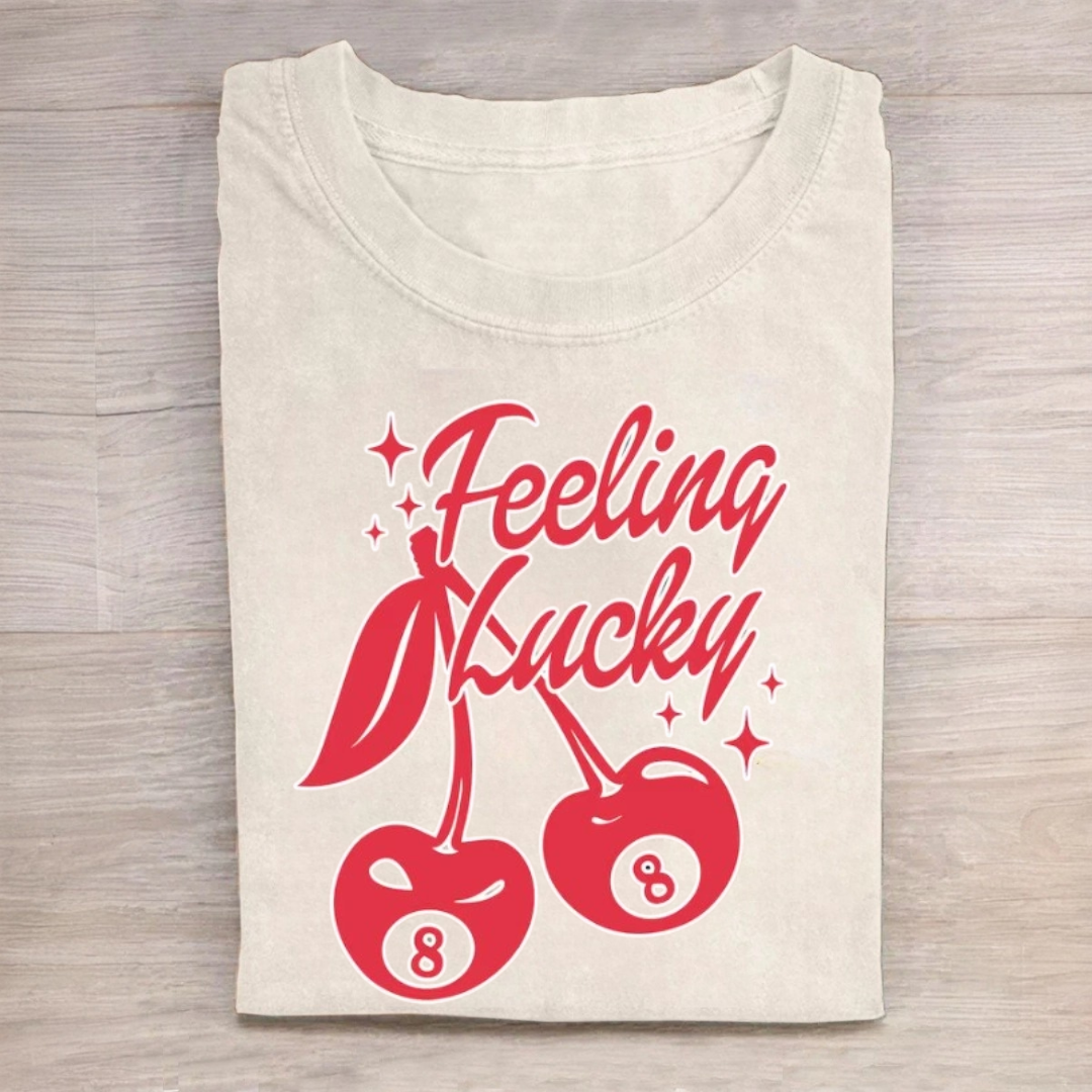 Lucky You Cherry 8 Ball Tshirt