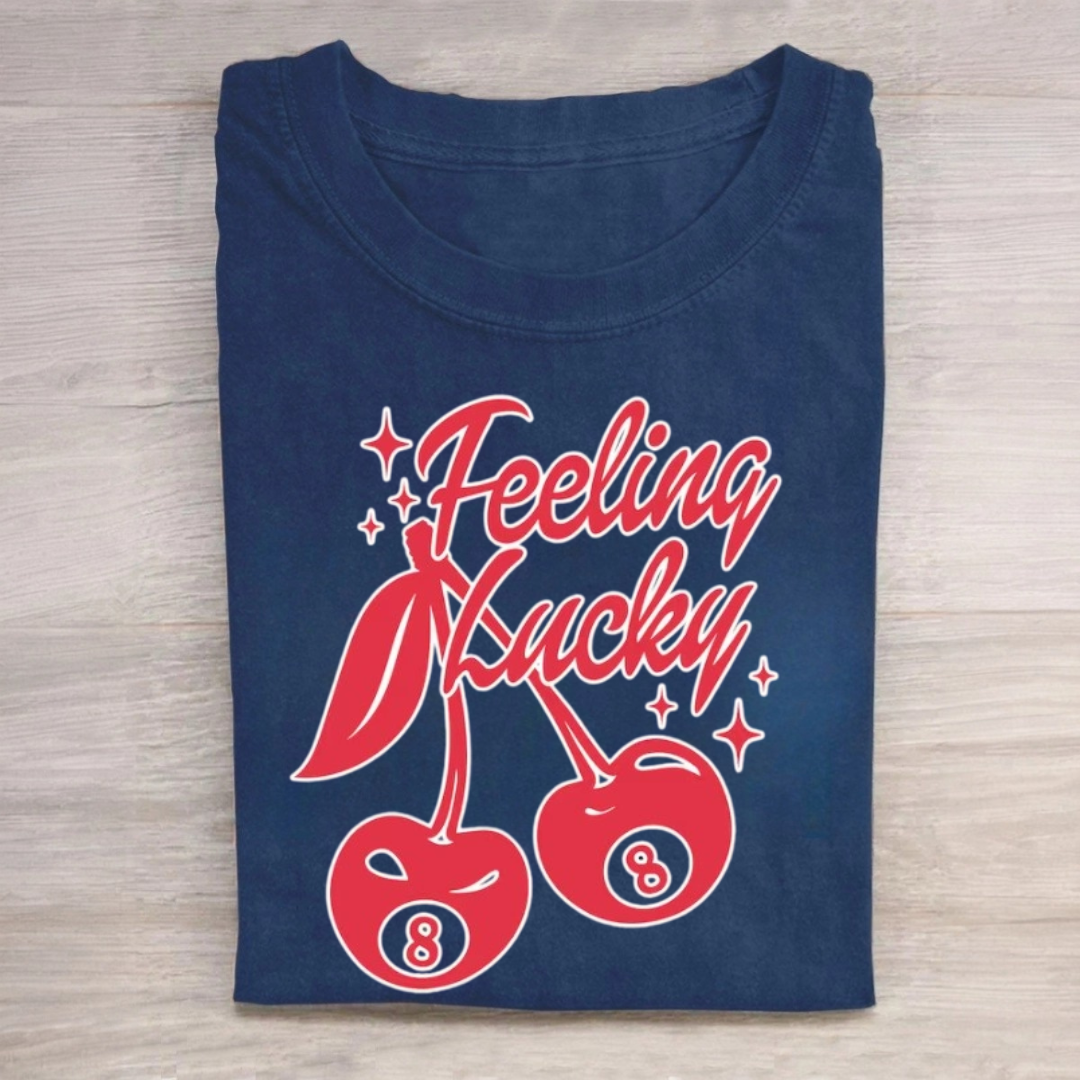 Lucky You Cherry 8 Ball Tshirt