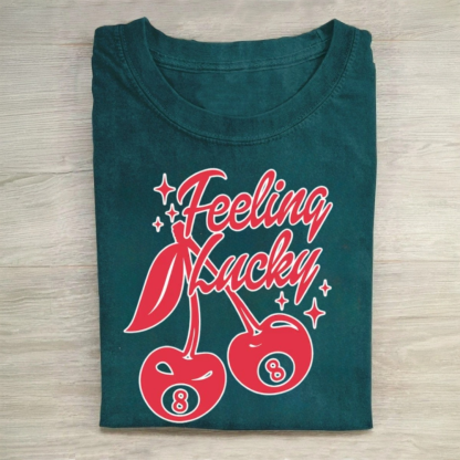 Lucky You Cherry 8 Ball Tshirt