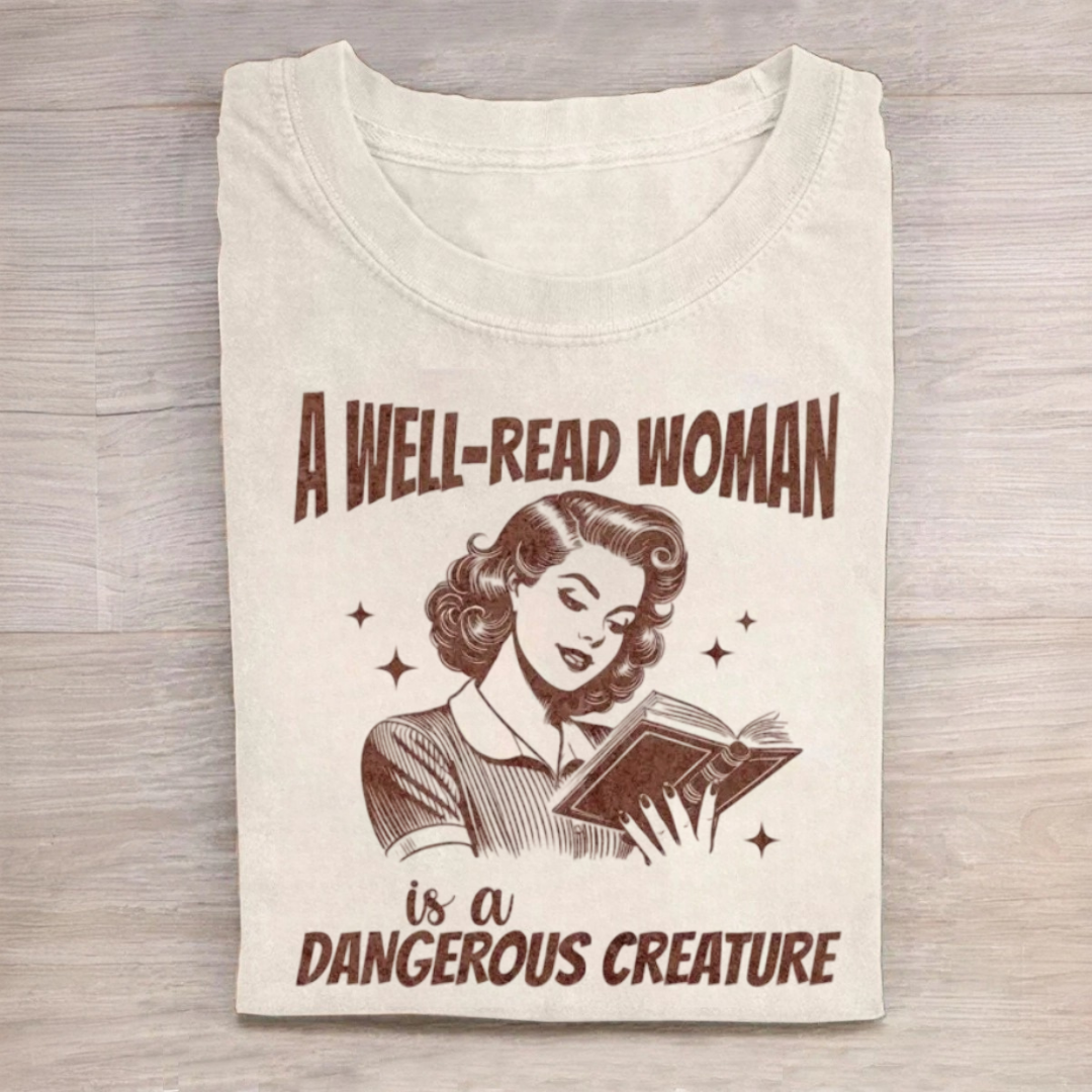 A Well-Read Woman Bookish Shirt