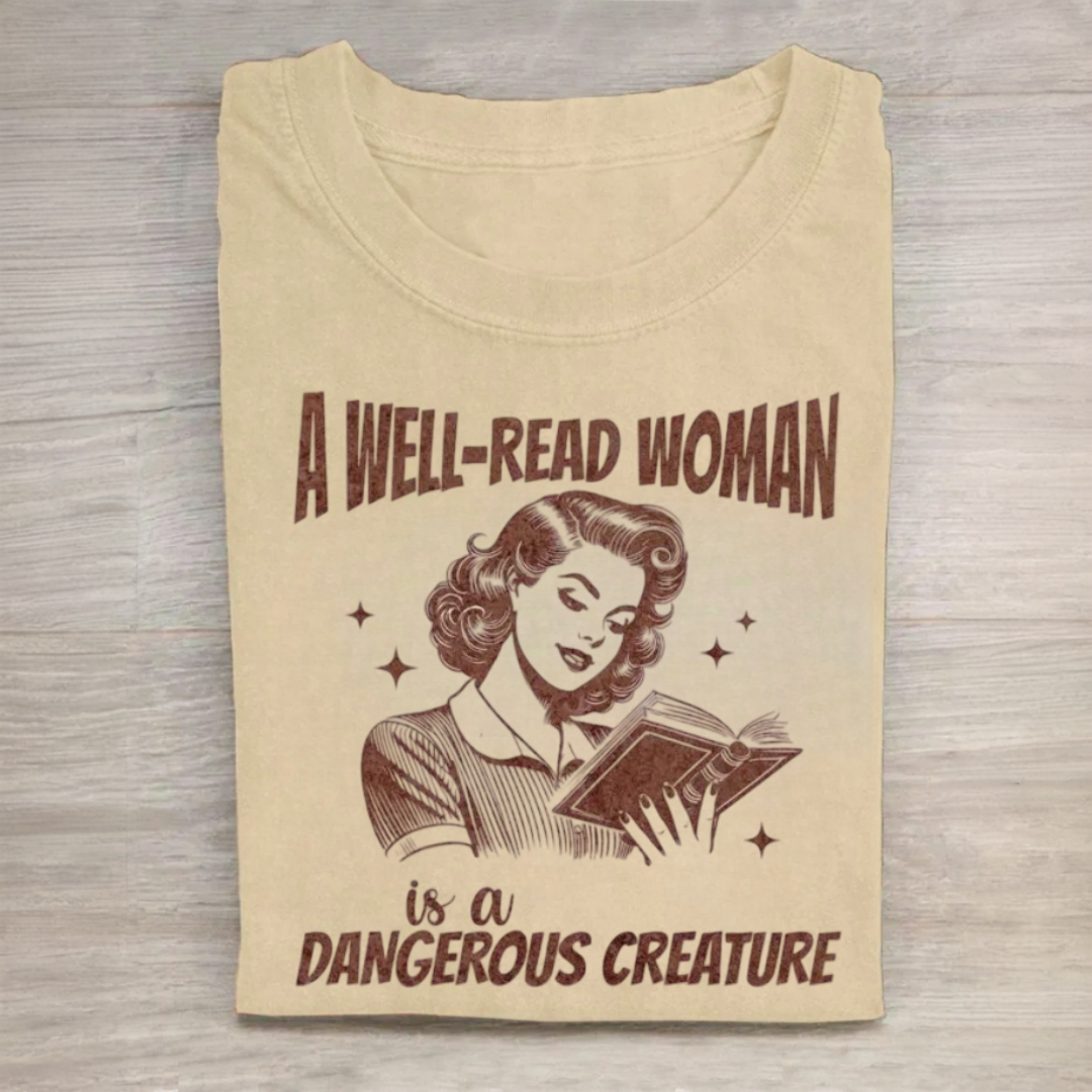 A Well-Read Woman Bookish Shirt