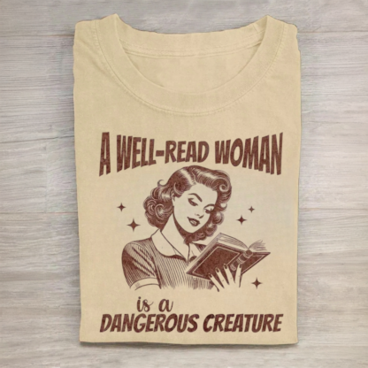 A Well-Read Woman Bookish Shirt